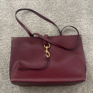Rebecca Minkoff Deep Red Leather Tote